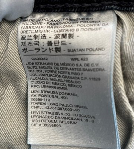 Levis best sale washing instructions